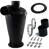 Cyclone Dust Collector Dust Collection Dust Separator Shop Vac Accessories (Black)