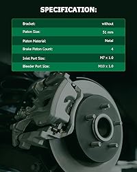 SCITOO Front Left Brake Caliper Without Bracket