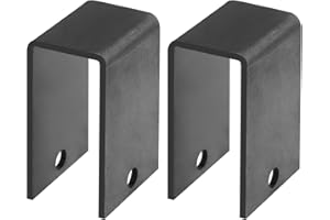 OTTFF 2 Pack Utility Trailer Leaf Spring Hanger Fits 1-3/4" Wide Double-Eye Springs, Weld On Front/Center/Rear, 4-3/4" Tall
