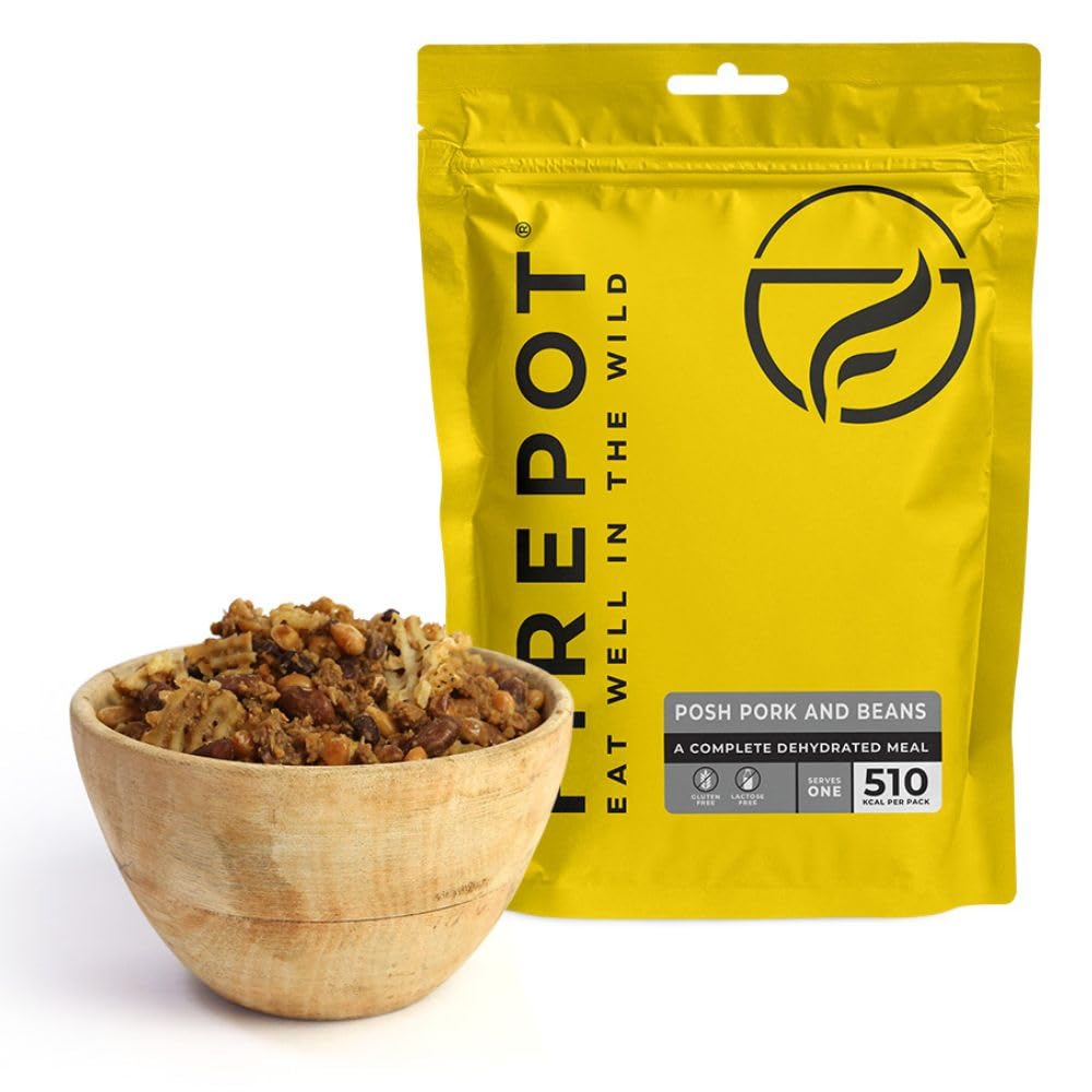 FIREPOT Posh Pork and Beans (Regular) - Healthy Dehydrated Expedition Food
