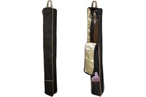 PARIS TACK Front Open 2 Horse Tail Extension Carry Bag Case Black