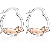 TALYKONG Dachshund/Duck/Bulldog Earrings Gifts for Women Dog Earrings Dachshund Jewelry for Women Dog Lovers