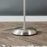 MiniSun Modern Brushed Chrome 2 Way Floor Lamp with LED Bulbs view 6