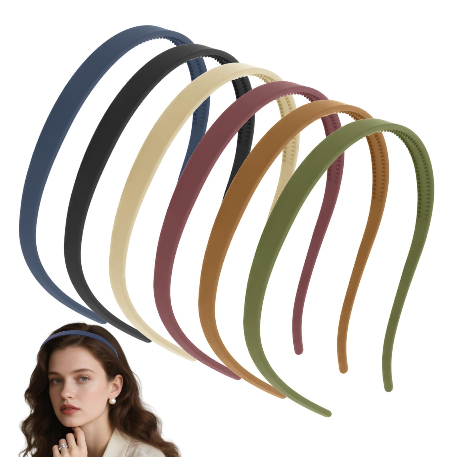 Photo 1 of Auuyban 6Pcs Comfortable Headbands for Women, No Pressure Headache Thin Square Sunglasses Headband Non Slip