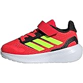adidas Baby Run Falcon 5 Elastic Lace & Strap Shoe
