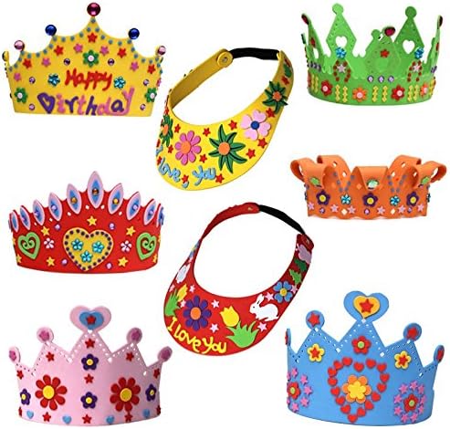 Licy Jenny Art for Kid childern boy girl DIY handwork Crown sunbonnet cap 8 different kit
