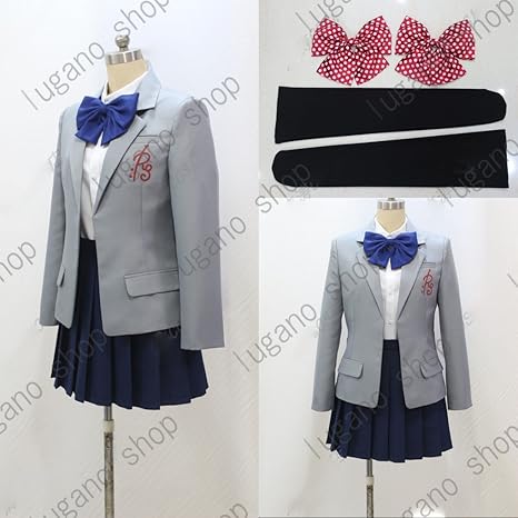 Amazon Lugano 月刊少女野崎くん 佐倉 千代 さぐら ちよ 風 クリスマス ハロウィン イベント仮装 コスチューム コスプレ衣装 ウィッグ リボン付き 女性ll コスプレ 仮装 通販