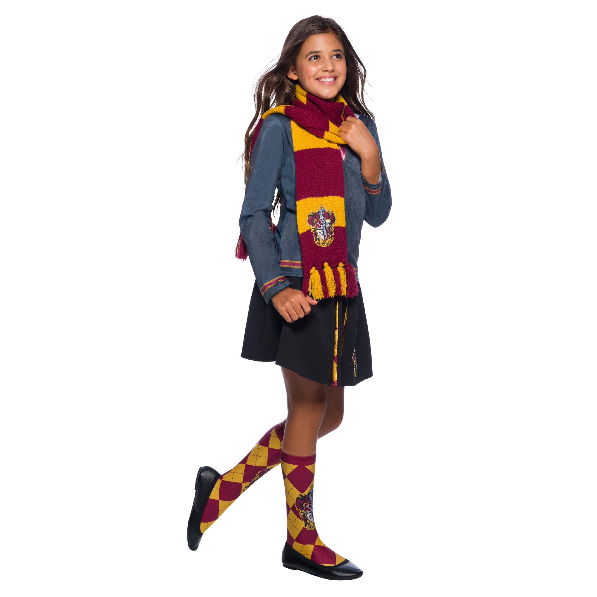 Rubies Official Harry Potter Gryffindor Deluxe Scarf, Costume Accessory Adults/Childs One Size Age 6 Years Halloween — image 1