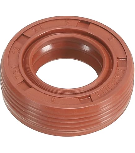 EAI 32x44x7mm FPM/FKM Oil Shaft Rotary Seal w/ Stainless Steel Spring Dbl Lip