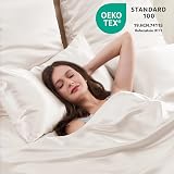 Vielit Satin Pillowcase 2 Pack 50x75cm for Hair & Skin Care Beige view 4
