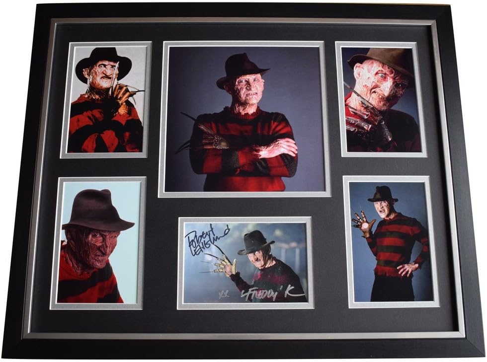 Sportagraphs Robert Englund SIGNED Framed Photo Autograph Huge display Freddy Krueger COA
