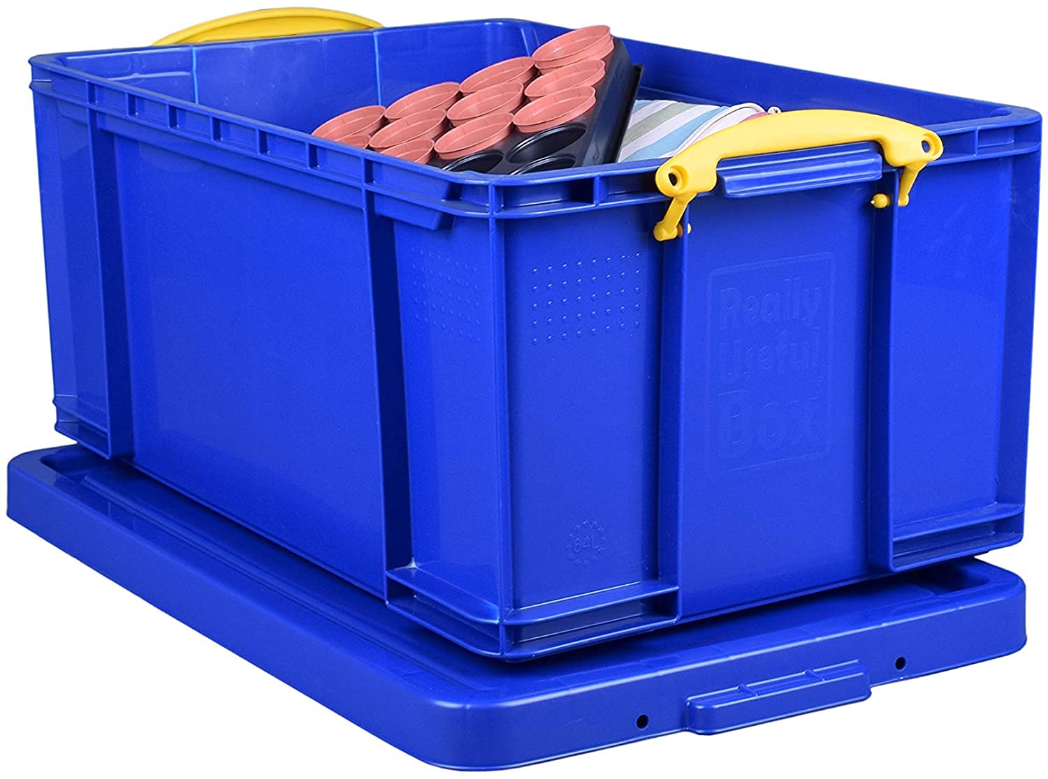 Really Useful Box Plastic Storage 64 Litre Solid Blue