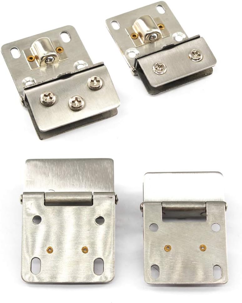90° Glass Door Pivot Hinge Kit Zinc Alloy Shower Hinge Glass Door Clamp Clip with Screws,Adaptive 8-10mm Glass - Image 5