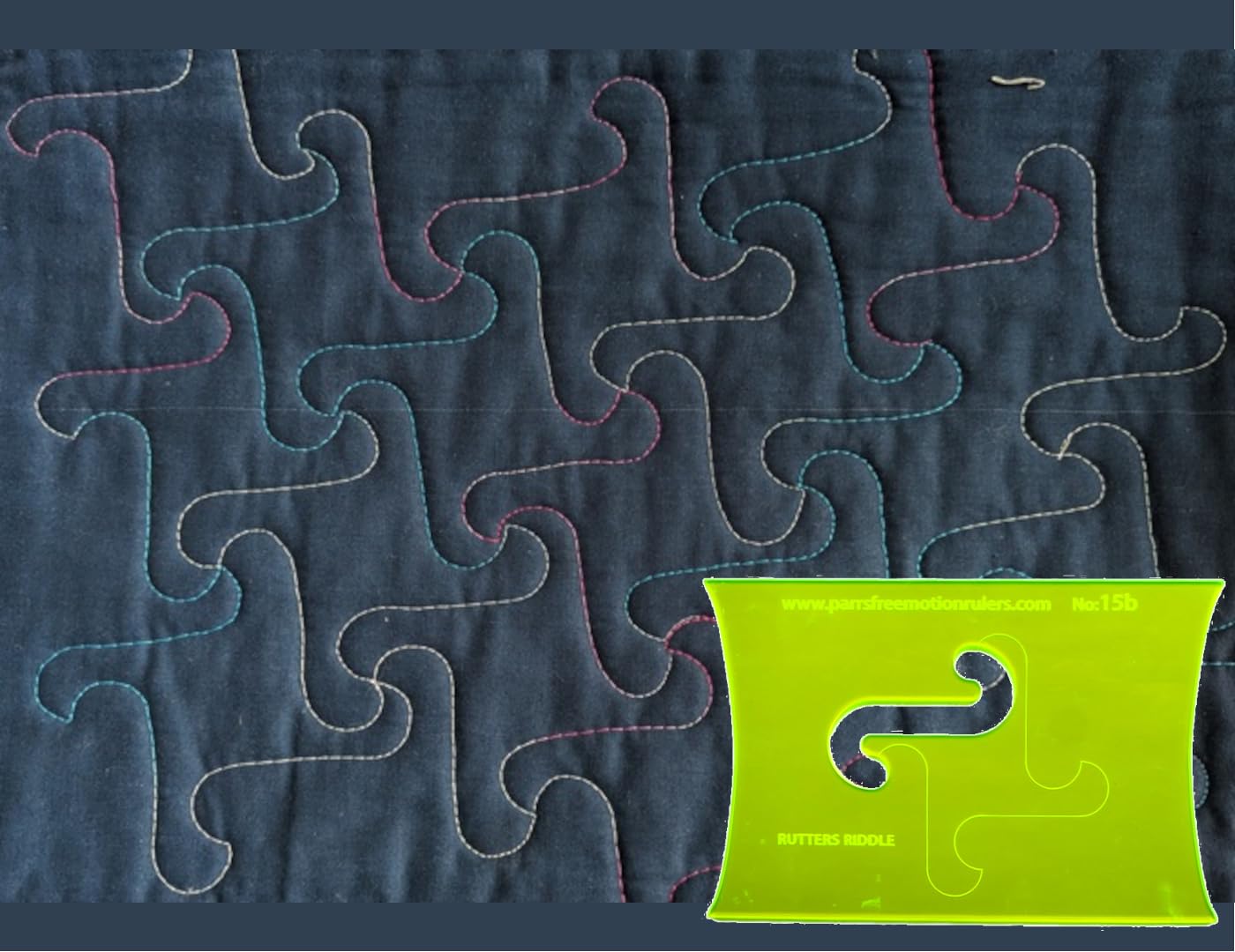 Parrs Rutters Riddle Jigsaw Free Motion Quilting Ruler for Domestic Machines