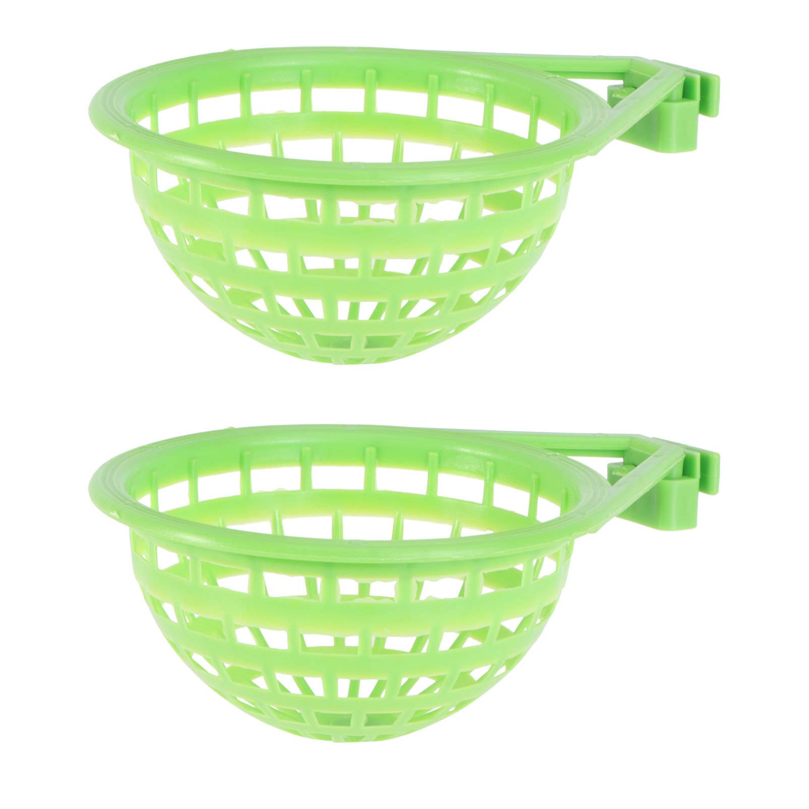 POPETPOP 2pcs Plastic Pigeon Bird Canary Nest Hollow Hanging Cage Hatching Tool Pan Finch Parrot Canary Pigeon Nest Bowl Bird Breeding Hatching Nest