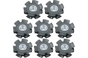 Briny River 8 Pcs Threaded Star Type Tube Connectors 1/4-20 Threads for 1 Inch OD 16/18# Tubing