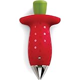 Chef'n Original Stem Gem Strawberry Huller, Red/Green -