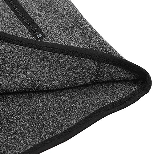 Men's Lightweight Sports Active Jacket with Front Pockets - Hoodie Style (XL, Gray2)