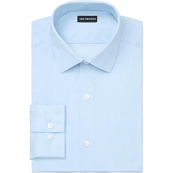 van heusen men's flex collar slim fit stretch dress shirt Van Heusen Stain Shield FLEX Stretch Regular Fit Wrinkle Free Print In Ash main image 1