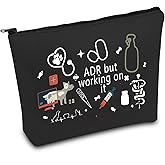 Vet Tech Gift ADR But Working On It Makeup Bag Doctor of Veterinary Medicine Cosmetic Bag ADR Gift Thank You Gift (ADR IT)