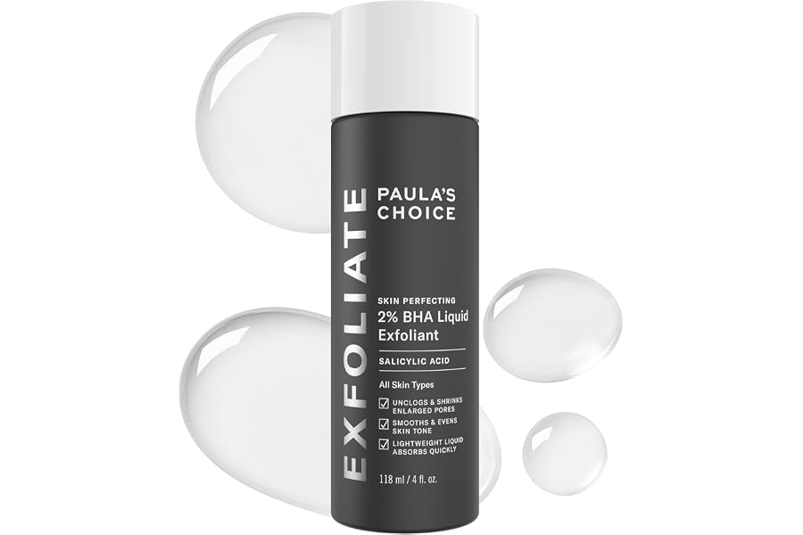Paula's Choice SKIN PERFECTING 2% BHA Liquid Exfoliant with Salicylic Acid, Facial Polish for Pores, Wrinkles & Fine Lines, S