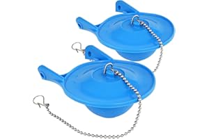 AMAYJUELONG 3 Inch Toilet Flapper, Compatible with Gerber Toilet Flapper 99-788, Toilet Tank Flush Valve 3 in. Rubber Stopper Replacement Kit, Easy-to-Install Toilet Bowl Seal, Blue (Pack of 2)