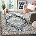 Safavieh Monaco Collection MNC243N Vintage Bohemian Navy and Light Blue Distressed Area Rug (4' x 5'7
