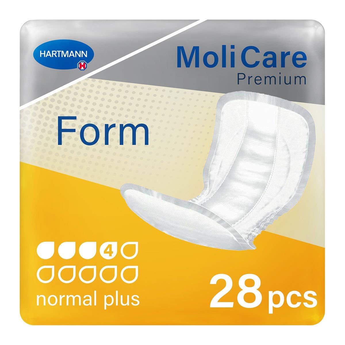 MoliCare Unisex Premium Form Incontinence Pads Normal Plus (1417ml) 28 Pack