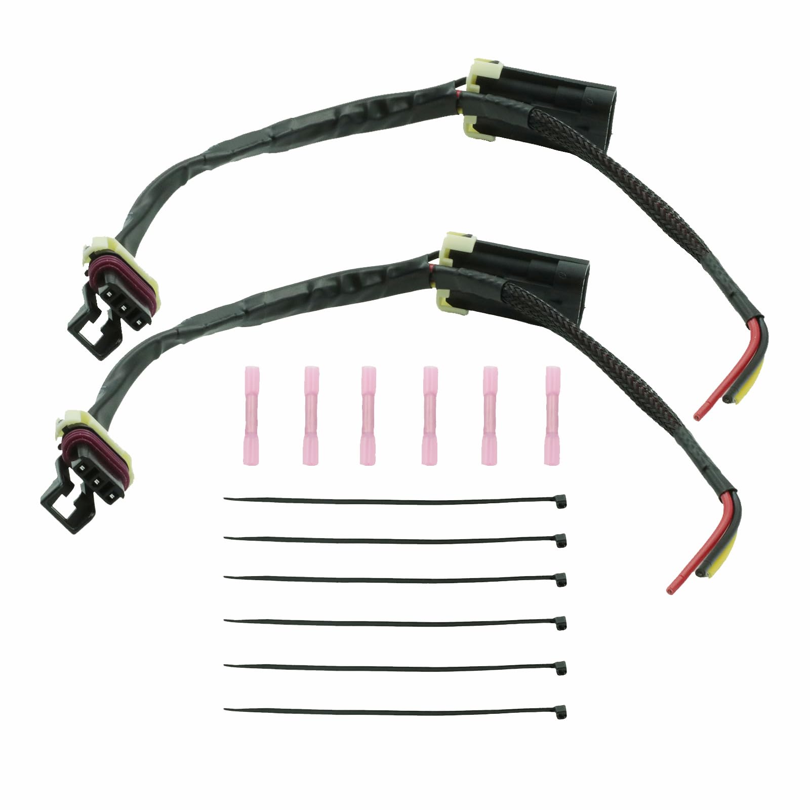 Photo 1 of TGGKKPARTS 2Pcs Tail Light Whip Power Harness Adapter Splice Pigtail Jumper for 2012-2023 Can Am Maverick X3, Max, X-DS for Powering LED Whips Brake Lights License Plate Lights Taillight