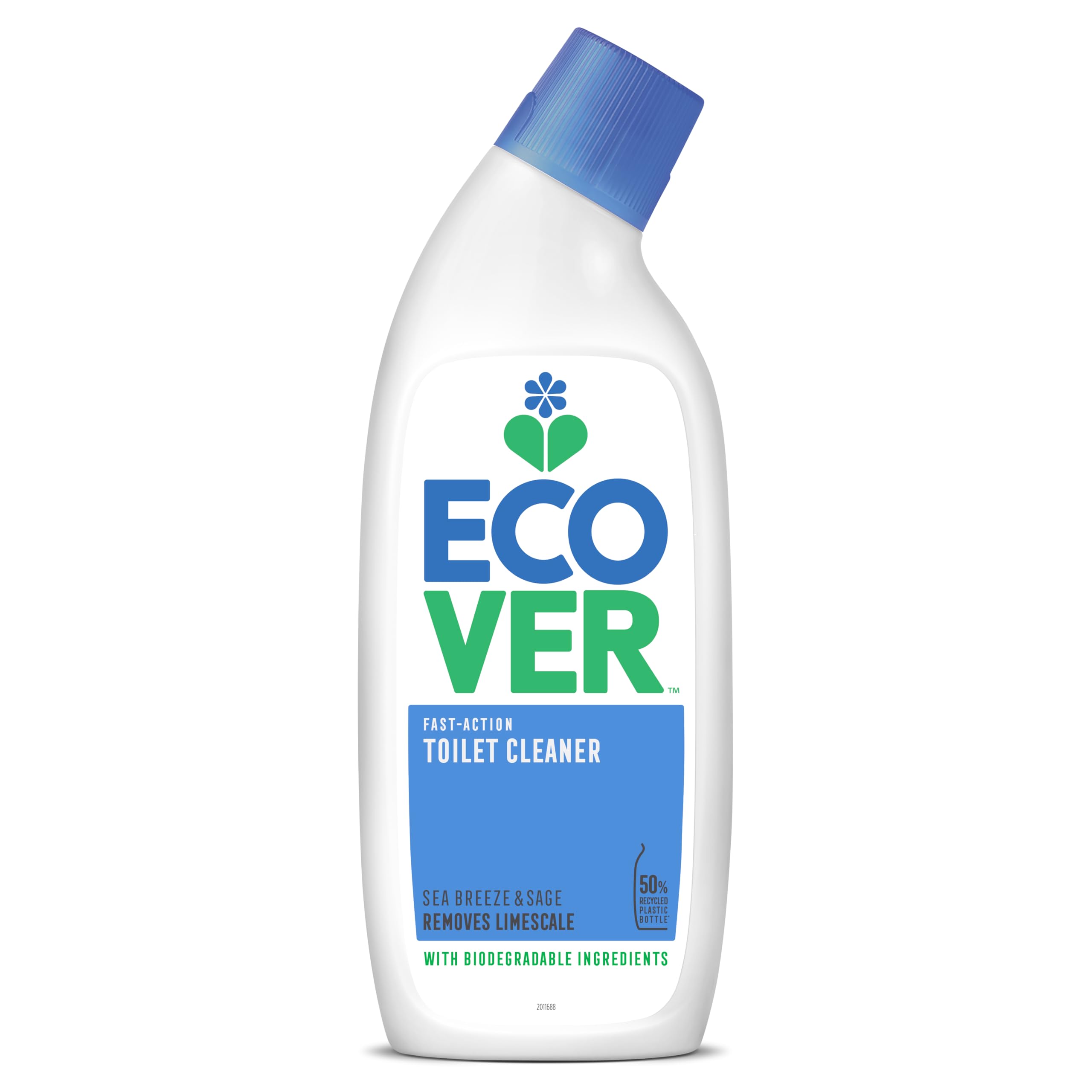 Ecover Toilet Cleaner, Fresh Removes Limescale leaving a Sparkling Clean, Fresh Sea Breeze & Sage Scent, 1 x 750 ml