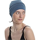 WISTERIA HEADWEAR Unisex Bamboo Beanie Sleep Cap for Sensitive Skin, Hair Loss, Alopecia, Chemo, Indoors and Outdoors
