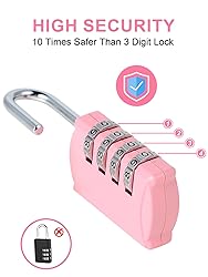 DELSWIN Small Combination Lock for Locker, 4-Digit