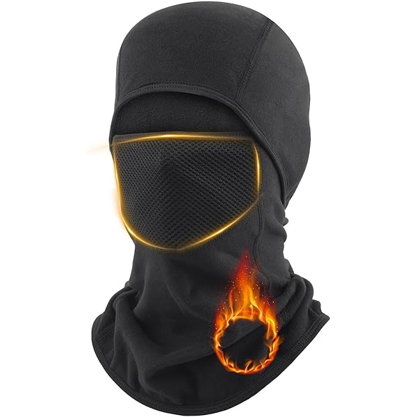 AYPOW PasamontañAs Moto Transpirable Anti Viento MáScara De Esquí, TéRmico CáLido Balaclava Invierno,Calentador De Cuello Bicicleta Motocicleta Snowboard Esquí Ciclismo Para Hombre Y Mujer Invierno