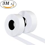 Blooven 3 m Hook and Loop Tape 30 mm Self Adhesive White Fastening Strip view 2