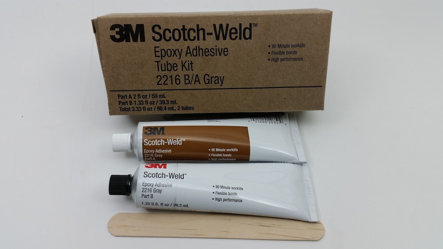 3M ScotchWeld 2216 Epoxy Adhesive, 2 oz Tube Kit, Gray Buy Online in