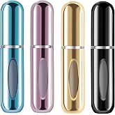 Yamadura Mini Refillable Perfume Portable Atomizer Bottle Refillable Perfume Spray, Refill Pump Case for Traveling and Outgoing (5ml, 4 Pack) 4