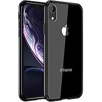 Mkeke Compatible with iPhone XR Case,Clear Cover for 6.1 Inch Black