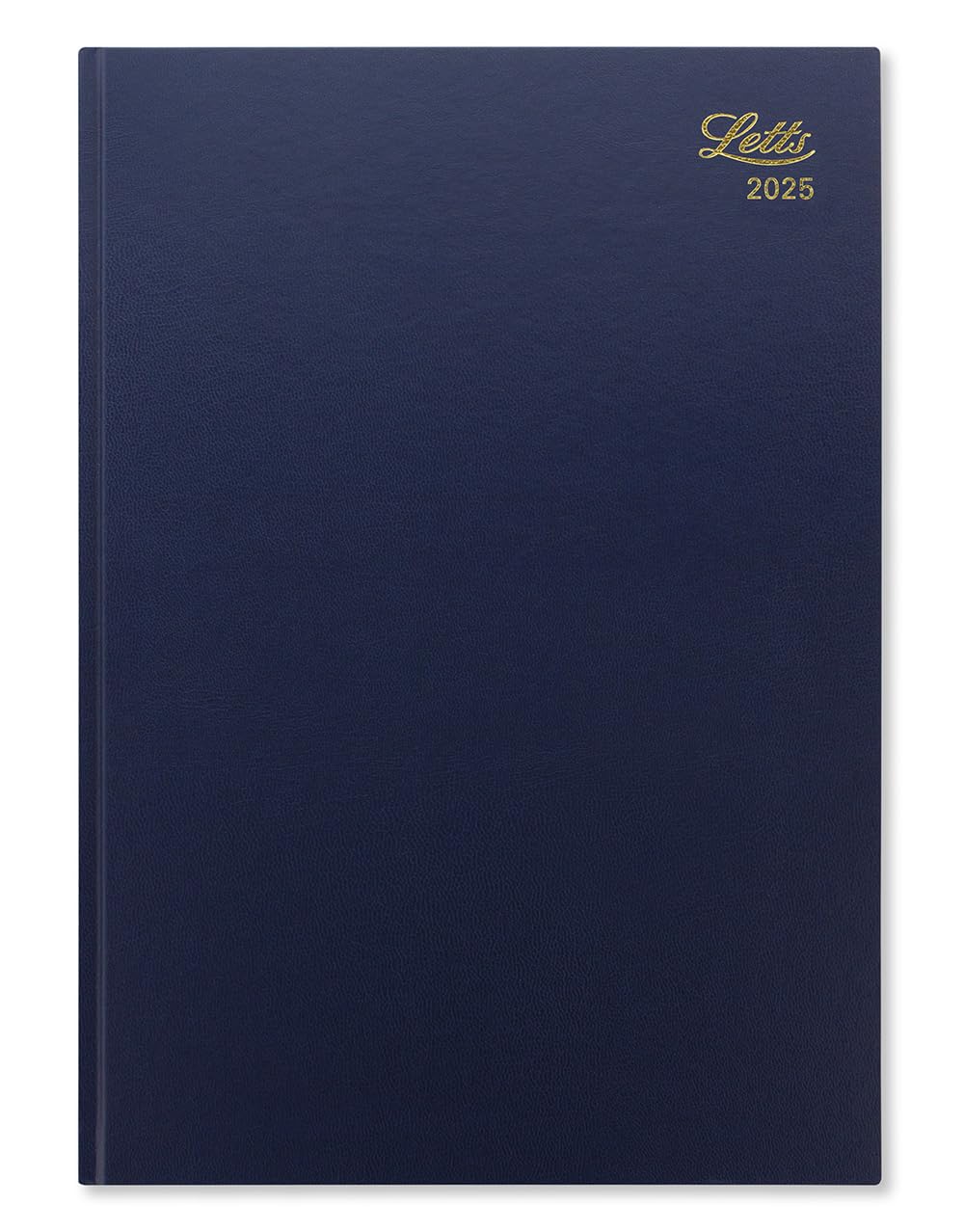 Letts of London Standard A4 week to view 2025 diary - blue