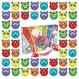 ChefSlime - New: | 48 Pack | Fluffy & Stretchy Animal Mud Slime Putty | Non Sticky | Stress Relief, Super Soft & Squishy Sludge Toy for Kids and Adults | Jumbo Pack