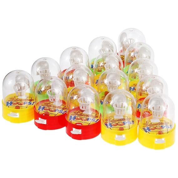 Goldge 15 PCS mini basketball, Flipper Basketball,Mini Finger Schießspielzeug,Desktop-Kinderspielzeug,Kleines Spielzeug Korbw