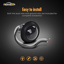 Partsam 5x 3/4" Mini Smoke Lens Amber LED Clearance