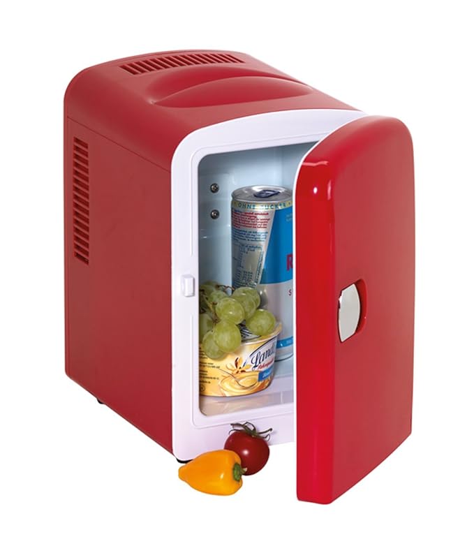 Frigorífico mini rojo con conector de 12 V y 240 V Hot and Cool ...