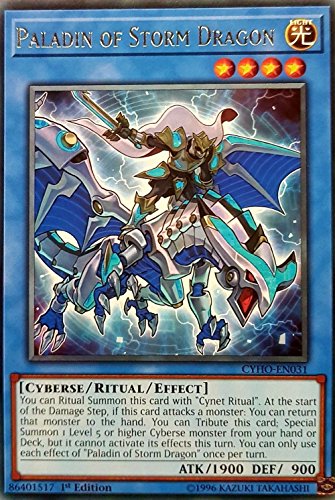 Yu-Gi-Oh! - Paladin of Storm Dragon - CYHO-EN031 - Rare - 1st Edition - Cybernetic Horizon