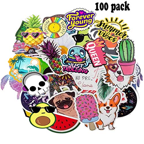 100 Pcs VSCO Stickers Fashion Cute Cool Waterproof Vsco Vinyl Stickers Decals for Hydro Flask, Water Bottle,Travel Durable Vinyl and Office Laptop - Suitable for Kids, Girls, Teens, Women - Thumbnail 6