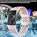 Wepro Band Compatible with Fitbit Charge 4 Bands for Women Men, Compatible with Fitbit Charge 3 Bands, Waterproof Breathable Holes Sport Strap for Charge 4/Charge 3/Charge 3 SE, Small, Pink Sand