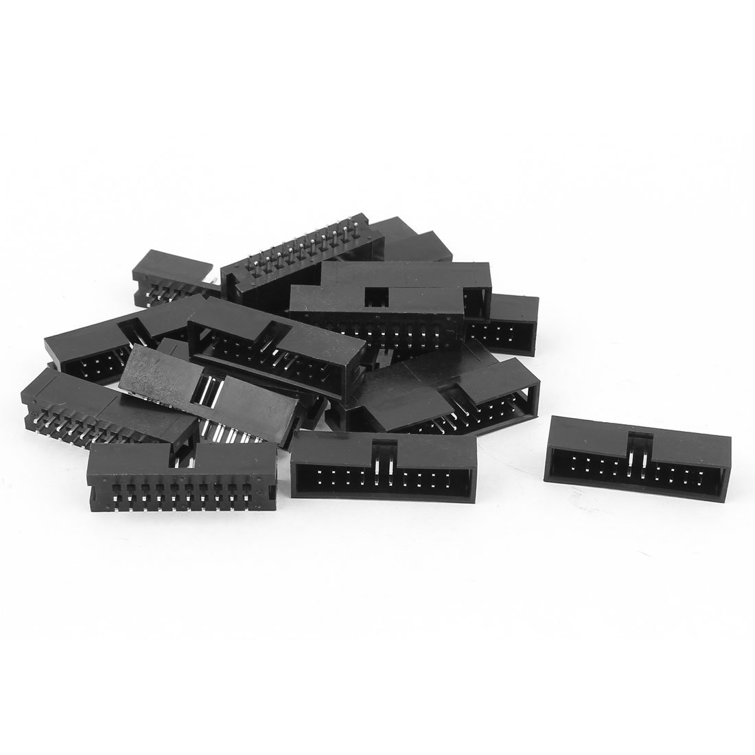 Sourcingmap 19x 2 * 10 20P 2.54mm Pitch IDC Socket PCB Box Header Straight Connector
