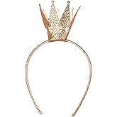 Crown Headbands for Women Gold Princess Headband Glitter Queen Crown Hairband Halloween Hairbands Costume Birthday Party Hair Accessories 1Pcs