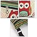 Canvas Embroidery Crossbody Purse Owl Shoulder Bag Satchel for Women Girls