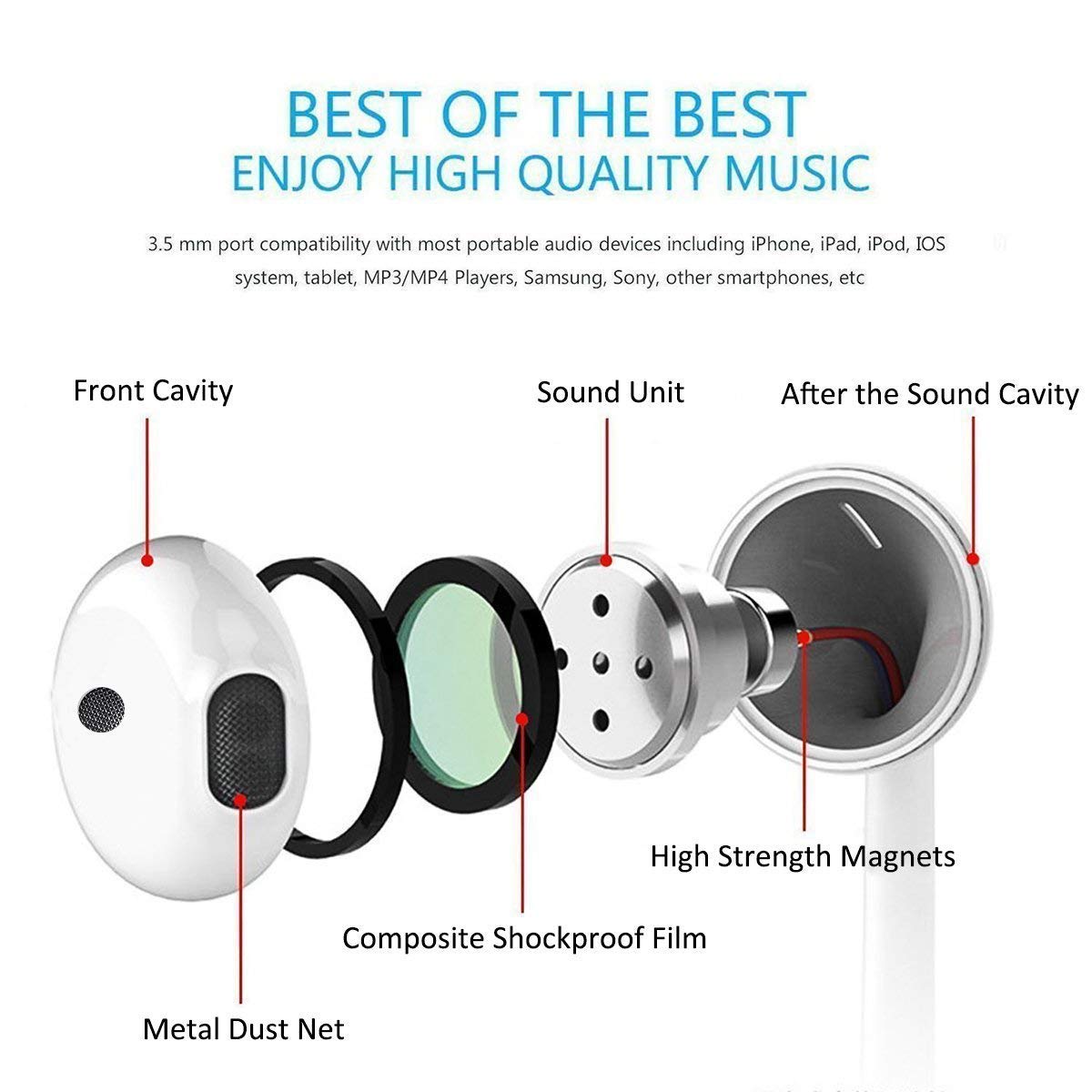 Headphones/Earphones/Earbuds/Headsets 3.5mm Wired Headphones Noise