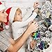 Mocoosy 48 Scratch Christmas Ornaments, Christmas Crafts Kits for Kids Rainbow Color Scratch Paper Cards Hanging Art Decorations DIY Educational Toys Holiday Christmas Xmas Party Favors Set